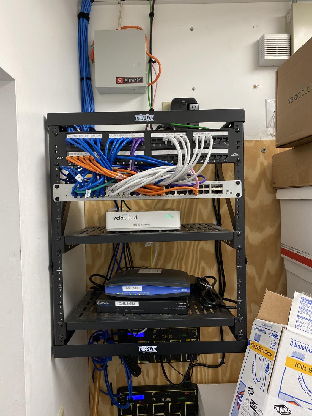 Server rack managed by US Tech Services
